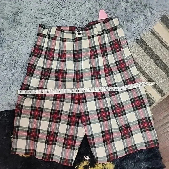 Giorgio Sant’Angelo Vintage Plaid Wool 2-Piece Blazer & Short -Set Size 12 - Picture 10 of 16